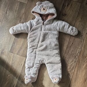 Koala Kids Gray Bear Hooded Footie
